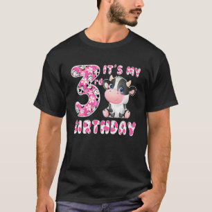 Min tredje födelsedag barn 3 år gammal kute t shirt
