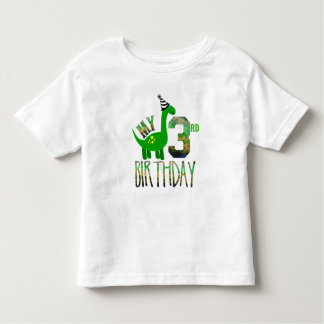 Min tredje födelsedag Dinosaur Party T Shirt