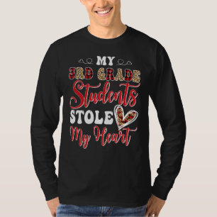 Min tredje Klass Studenter stjäl mitt hjärta Lyckl T Shirt