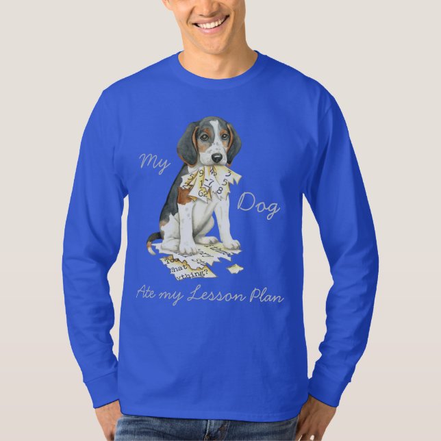 Min Treeing Walker Coonhound Ate Min Lesson Plan T Shirt (Framsida)