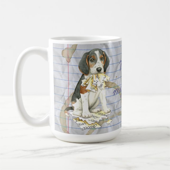 Min Treing Walker Coonhound Ate min Lesson-plan Kaffemugg (Vänster)