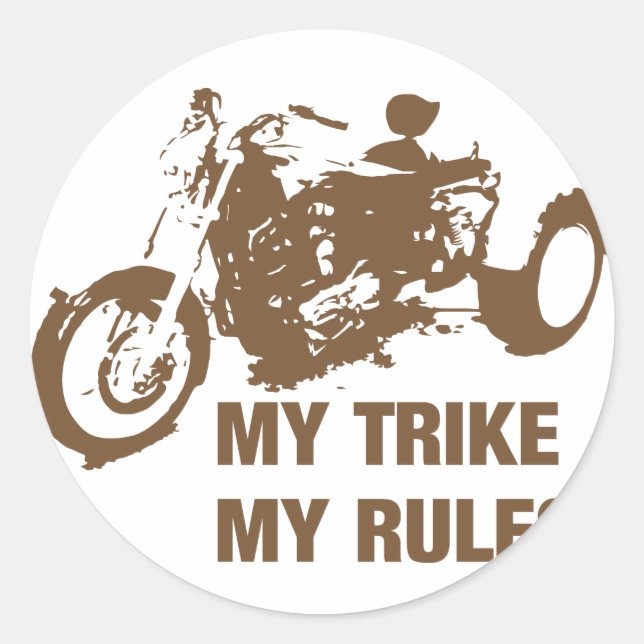 min trike min regler runt klistermärke (Framsida)