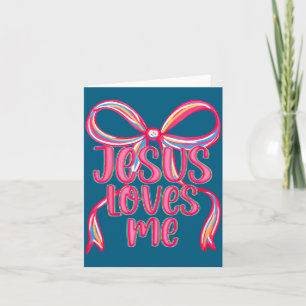 Min Tröja Jesus Älskar Prep Bow Kristen Kort