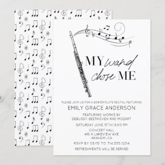 Min trollstav valde mig Citat Musikaliska Noter Fl Inbjudningar