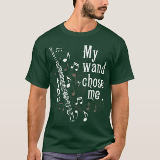 Min Trollstav Valde Mig Flöjtspelare Flötist Marsc T Shirt