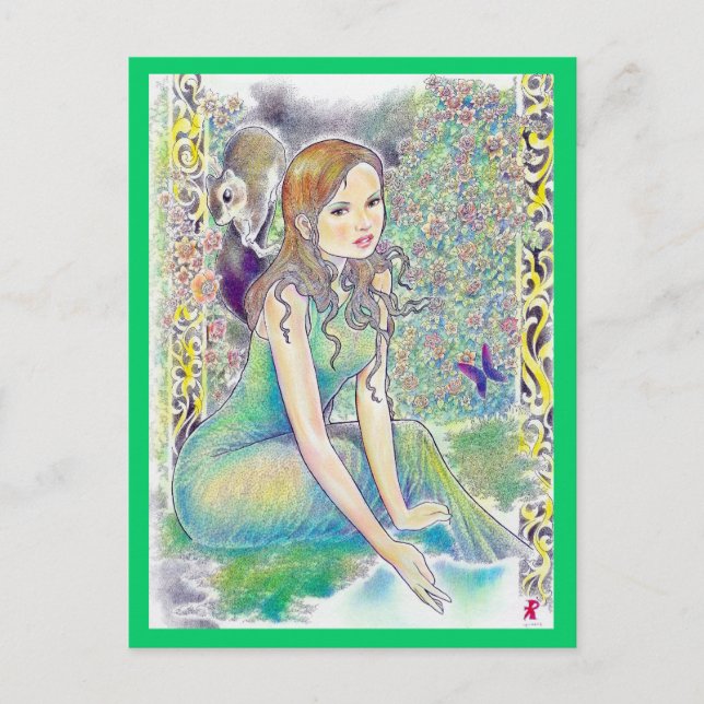 Min tropiska fantasin vykort (Framsida)