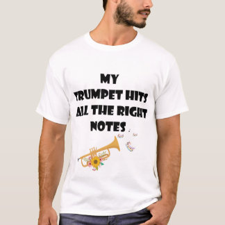 Min trumpet träffar alla Höger Notes - Music Älska T Shirt