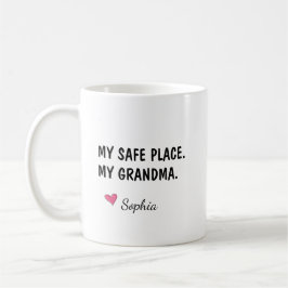Min trygga plats Min mormor Personlig Kaffemugg