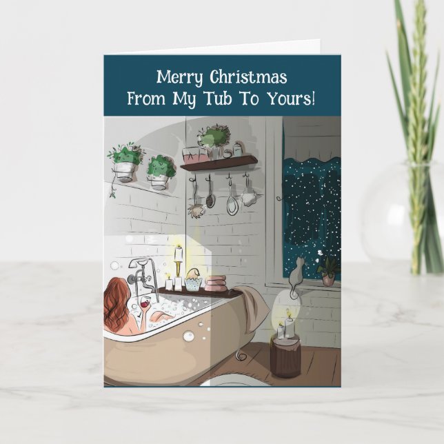 MIN TUB TILL DIN CHRISTMAS-KORT KORT (Framsida)