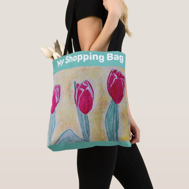 Min Tulip Shopping bag Tygkasse (Närbild)