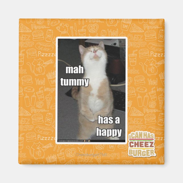 Min tummy har en glad magnet (Framsidan)
