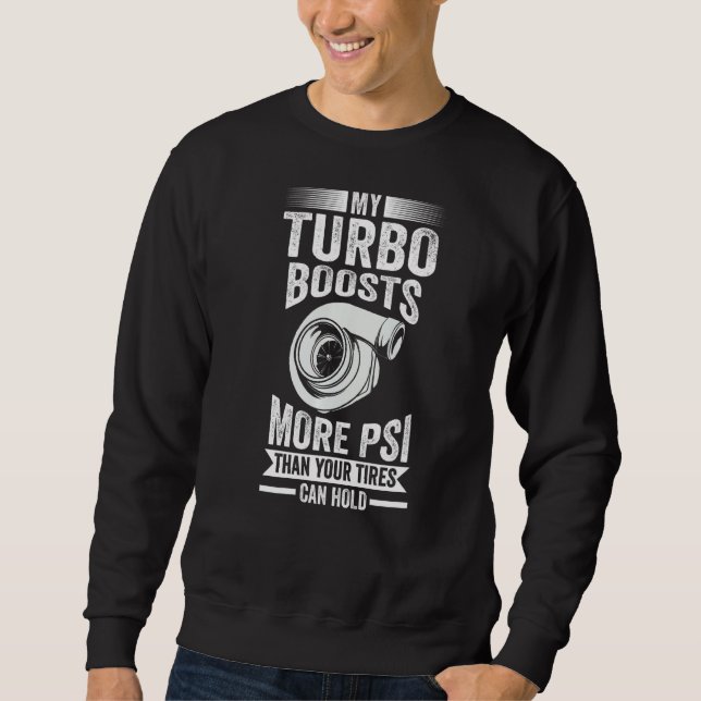 Min turo startar mer bil lång ärmad tröja (Framsida)