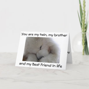 MIN TVÅ BRODER/BÄSTA VÄNNER PÅ DIN BIRTHDAG KORT