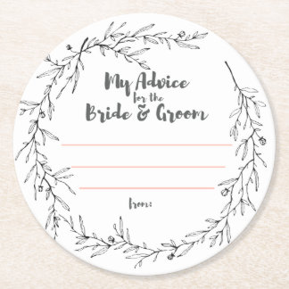 min "två cents ", underlägg papper rund