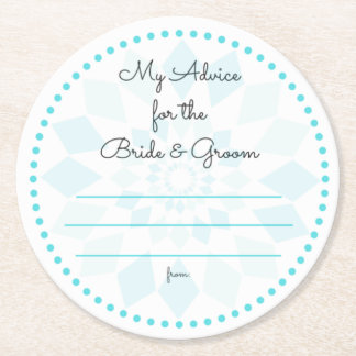 min "två cents ", underlägg papper rund