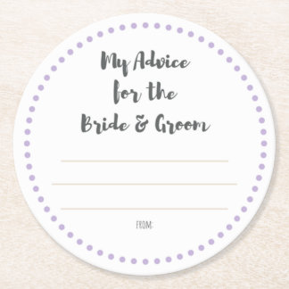 min "två cents ", underlägg papper rund