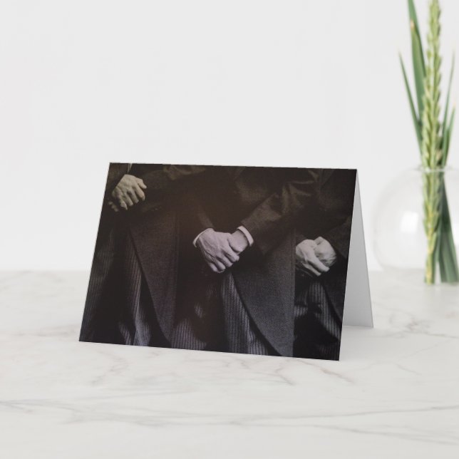 MIN TWIN/OCH MIN BÄSTA VÄNNER PÅ DIN BRÖLLOPSDAG KORT (Framsida)