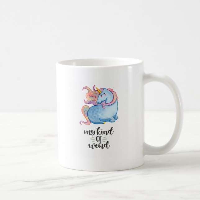 Min typ av konstig blå enhörning kaffemugg (Höger)