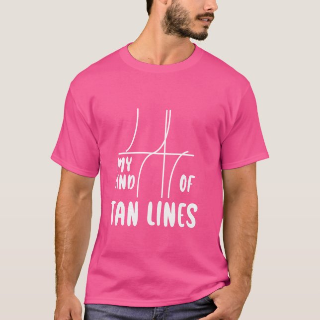 Min typ Tan Linjer Math Geek Summer — T Shirt (Framsida)