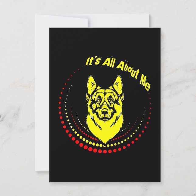 Min tyska herdehund tack kort (Framsida)