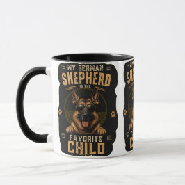 Min tyska schäfer är det favoritbarnet Mugg