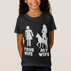 Min tyska shepherd Din fru Gift T Shirt
