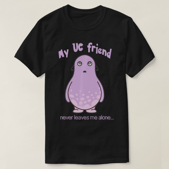 Min UC-vän med Elly den ulcerativa Colitis Char T Shirt (Design framsida)