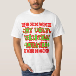MIN UGLY CHRISTMAS SWEATER TEE
