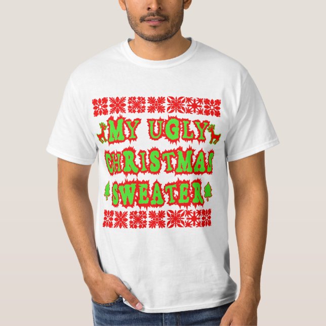 MIN UGLY CHRISTMAS SWEATER TEE (Framsida)