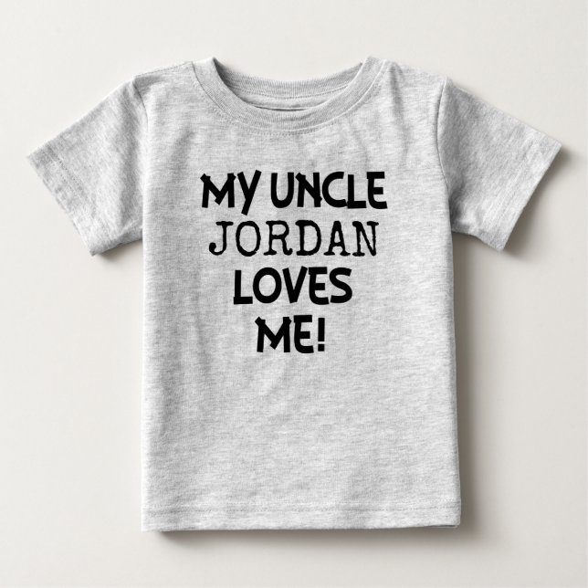 Min Uncle älskar mig den beställnings- skjortan Tee Shirt (Framsida)