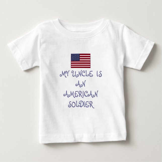 MIN UNCLE ÄR EN SOLDIER SHIRT Shirt Tee Shirt (Framsida)