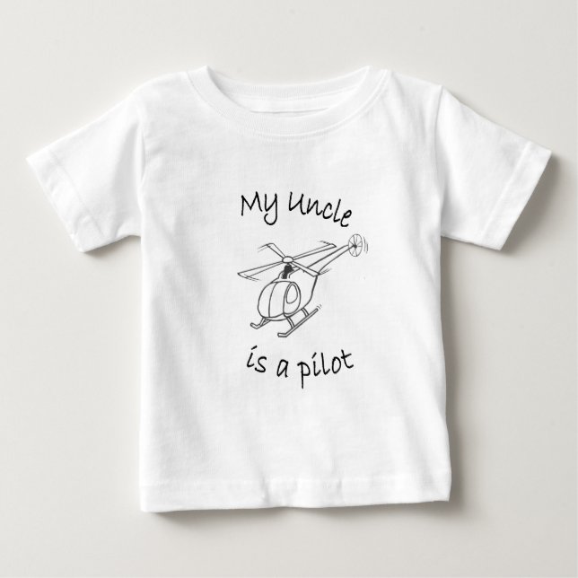 Min Uncle är ett pilot- T-shirt (Framsida)