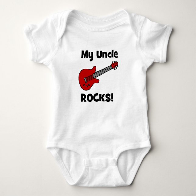 Min Uncle Vagga! med gitarren T-shirt (Framsida)
