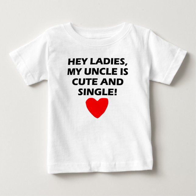 Min Uncle Vara Gullig och singel Tee Shirt (Framsida)