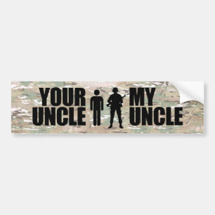 Min Uncleservar i militären Bildekal