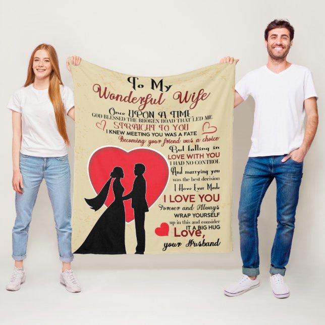 Min underbara fru Fleece Blanket (På plats)