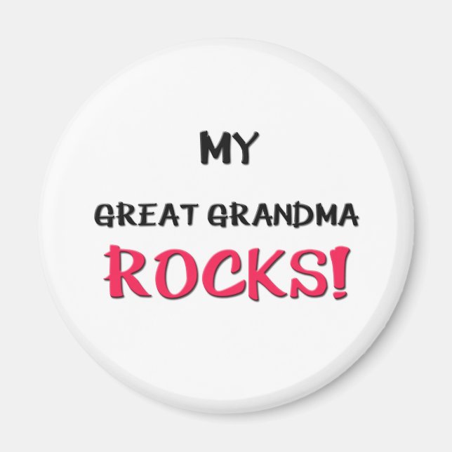 Min Underbara mormor Sten Magnet (Framsidan)