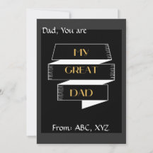 Min Underbara Pappa enkla textdesign