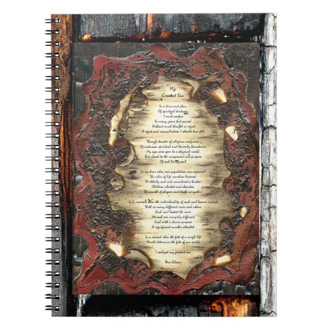 Min Underbarare Sin Anteckningsbok (Framsidan)