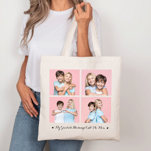 Min Underbarare välsignelse kallar mig Mamma 4-fot Tygkasse