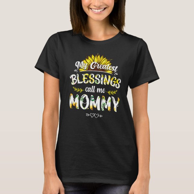 Min Underbarare välsignelse kallar mig Mamma Mor i T Shirt (Framsida)