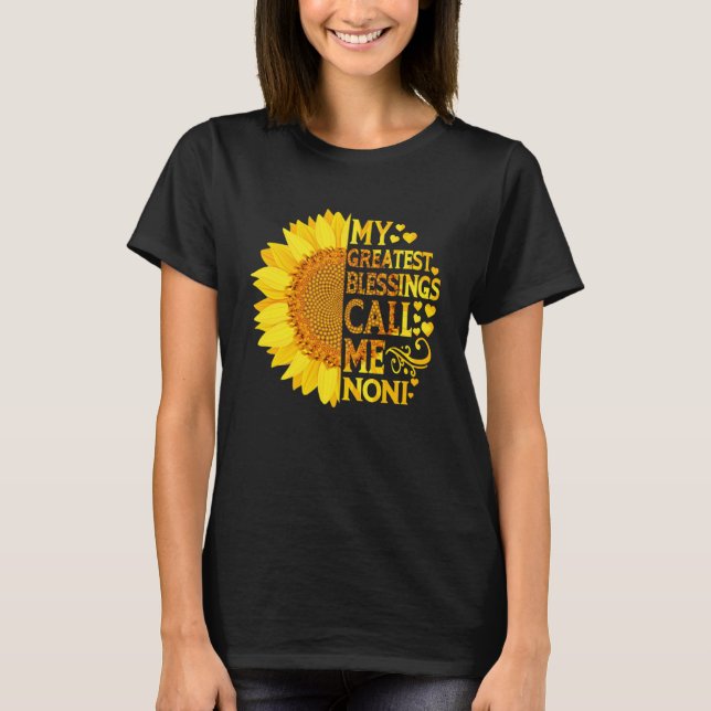 Min Underbarare välsignelse kallar mig Noni Mor fö T Shirt (Framsida)