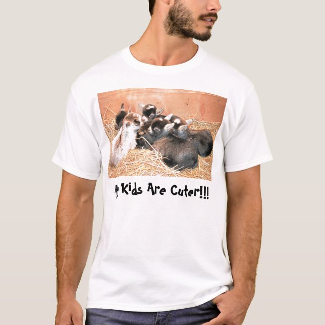 Min ungar är mer gullig!!! tee shirt (Framsida)
