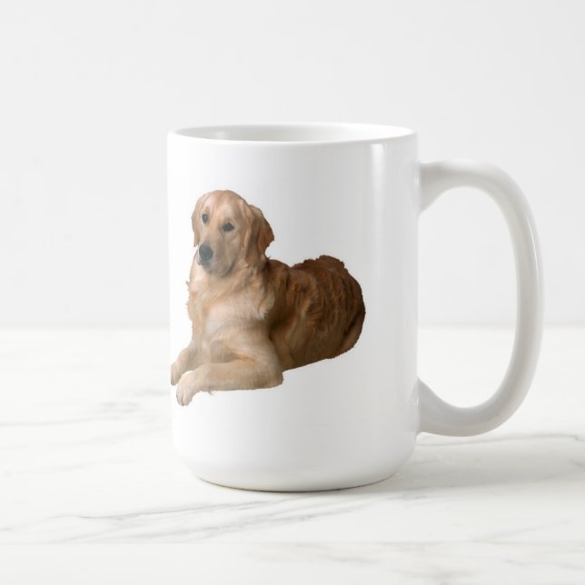 Min ungar kör mig som är galen, min hund, håller kaffemugg (Höger)