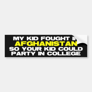 Min unge kämpade i Afghanistan Bildekal