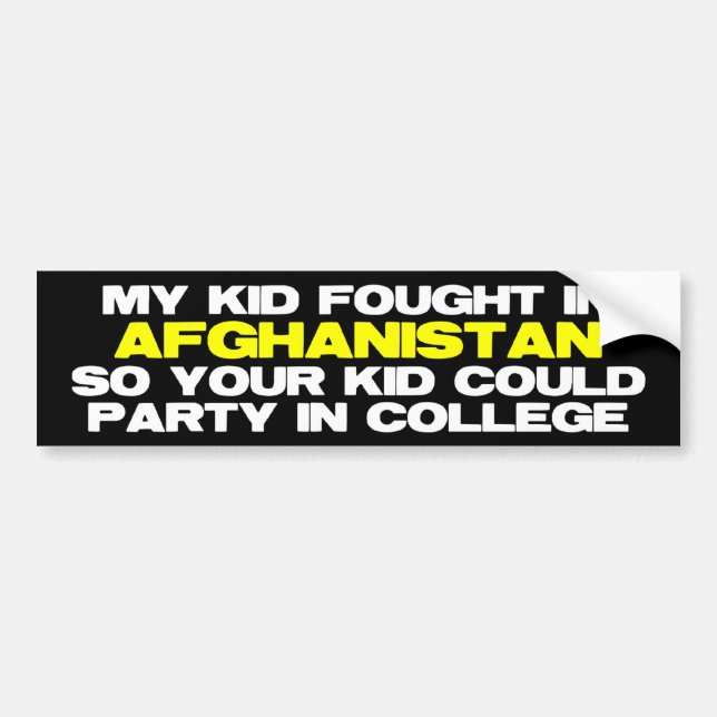 Min unge kämpade i Afghanistan Bildekal (Framsidan)