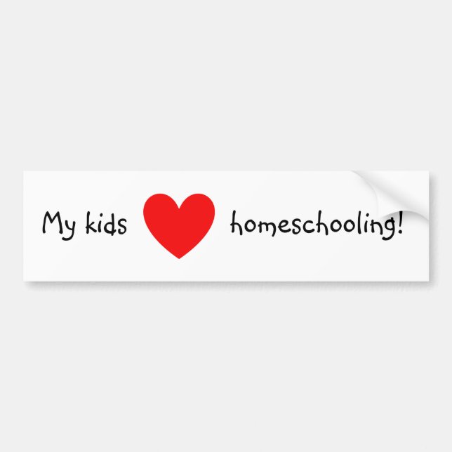 Min ungekärlek som homeschooling! bildekal (Framsidan)