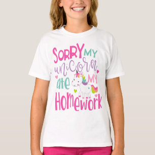 Min Unicorn åt min läxaskjorta, Unicornskjorta T-shirt