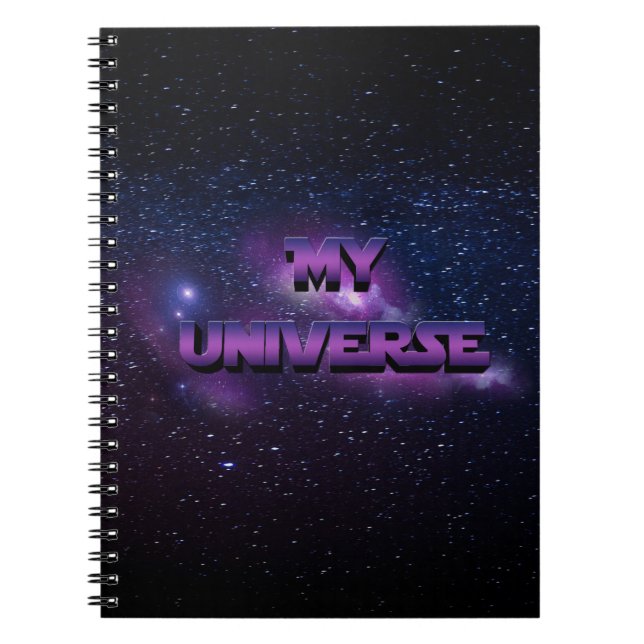 Min Universe Anteckningsbok Med Spiral (Framsidan)
