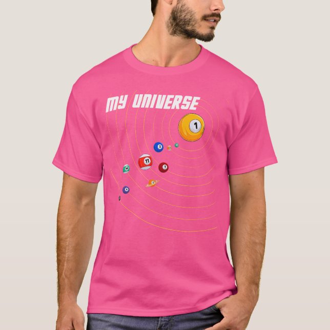 Min Universe Bassäng Billiard T Shirt (Framsida)